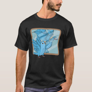 Camiseta Reflexión de loros y dragones I Parroquia azul 1