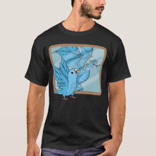 Camiseta Reflexión de loros y dragones I Parroquia azul 1
