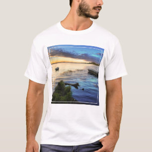 Camiseta Reflexión de los barcos de navegación de la pues