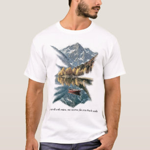 Camiseta Reflexión de Montaña Majestuosa y Arte de Naturale