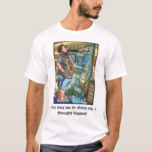 Camiseta Reflexión del T-Rex: Piensa más allá de lo grande