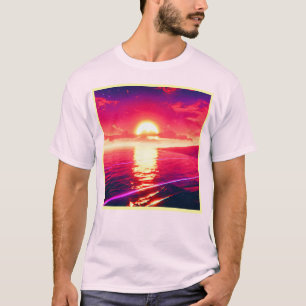 Camiseta Reflexión digital de la onda de sintonización del 