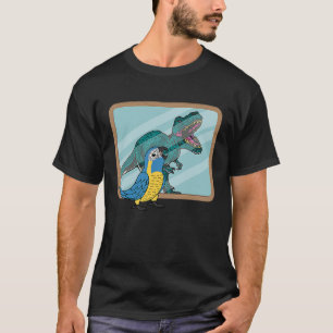 Camiseta Reflexión loro y rex I Macao azulado