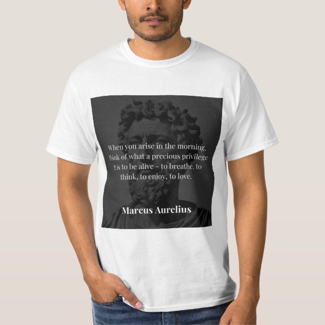 Camiseta Reflexión matutina de Marco Aurelio (Anverso)
