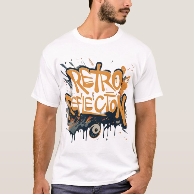 Camiseta Reflexión retro (Anverso)