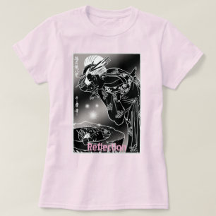 Camiseta Reflexión – Serigrafía Japonesa en Blanco y Negro