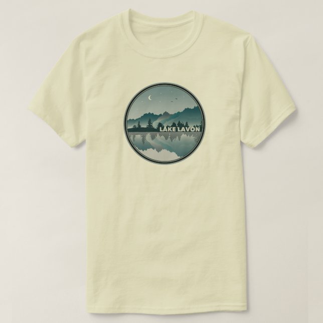 Camiseta Reflexión sobre el lago Lavon Texas (Diseño del anverso)