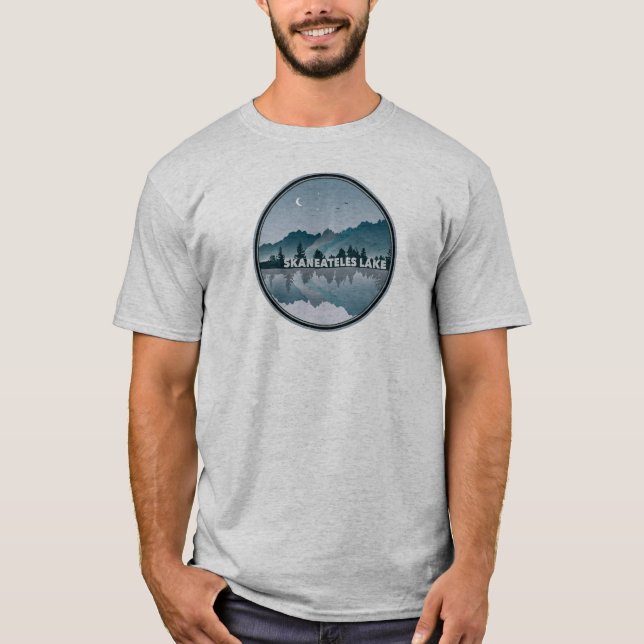 Camiseta Reflexión sobre el lago Skaneateles en Nueva York (Anverso)