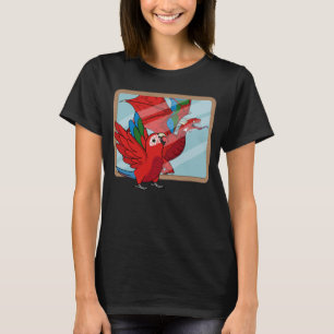 Camiseta Reflexión sobre el loro y el dragón I Macao alado 