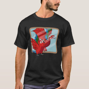 Camiseta Reflexión sobre el loro y el dragón I Macao alado 