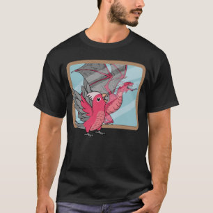 Camiseta Reflexión sobre el loro y el dragón Reflexión sobr