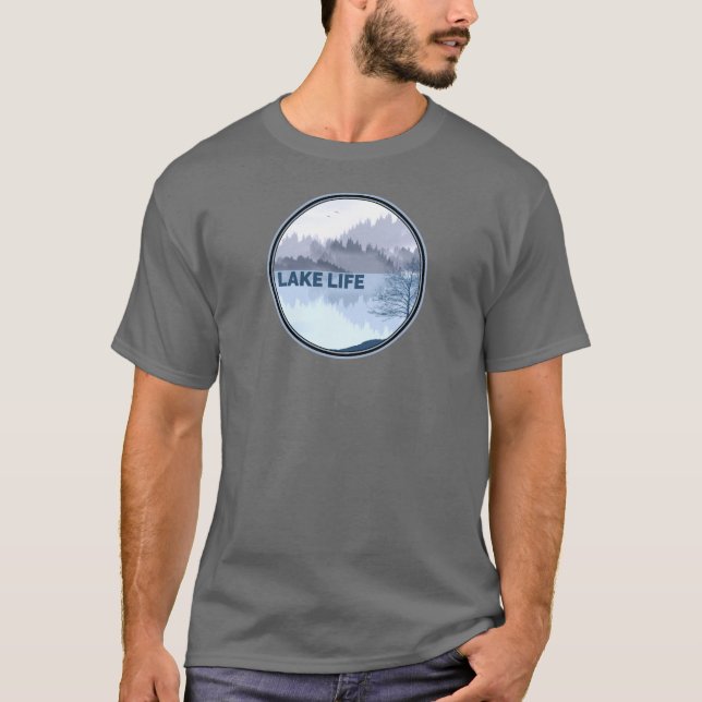 Camiseta Reflexión sobre la vida en el lago (Anverso)