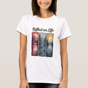 Camiseta Reflexiona sobre la naturaleza consciente del lago