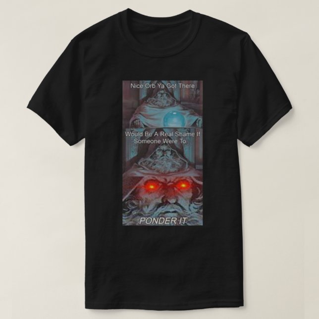 Camiseta reflexionar sobre mi orina (Diseño del anverso)
