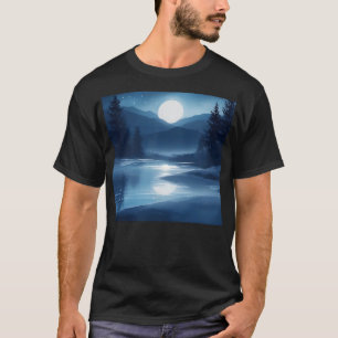 Camiseta Reflexiones celestes acuarela