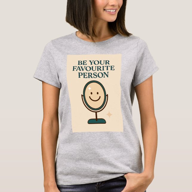 Camiseta "Reflexiones de alegría - Usa tu brillo interior" (Anverso)
