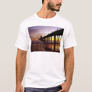 Camiseta Reflexiones de la marea baja en el ocaso,