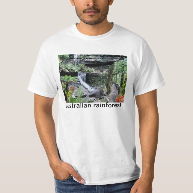 Camiseta REFLEXIONES de la selva tropical del australiano (Anverso)