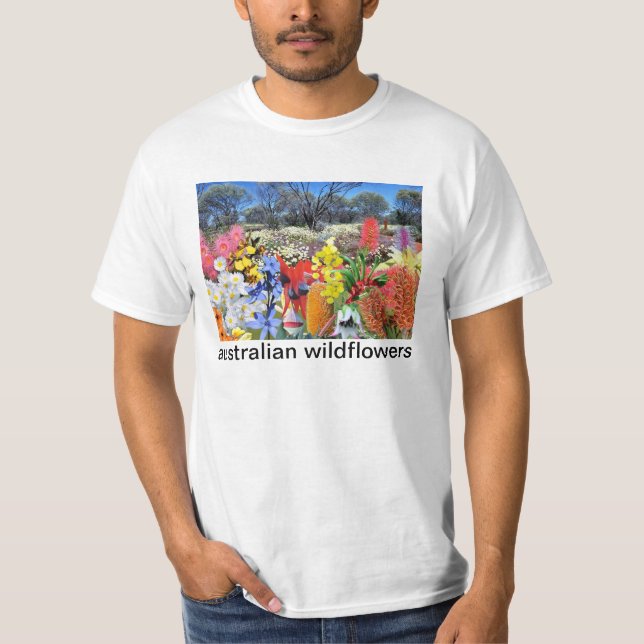 Camiseta REFLEXIONES de los wildflowers del australiano de (Anverso)