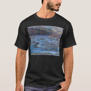 Camiseta Reflexiones del agua por el puente de Henry Hudson