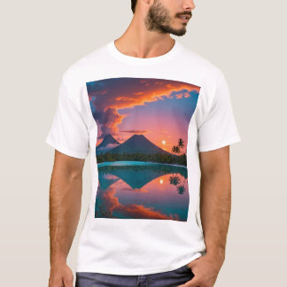 Camiseta Reflexiones del volcán gemelo