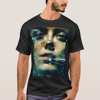 Camiseta "Reflexiones destrozadas: T-Sh masculino de doble 