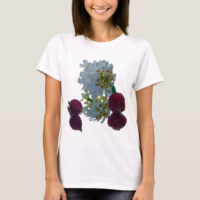 Camiseta Reflexiones florales (Anverso)