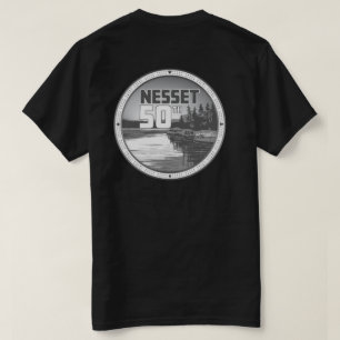 Camiseta Reflexiones Nesset BW Atrás - Esquina frontal del 