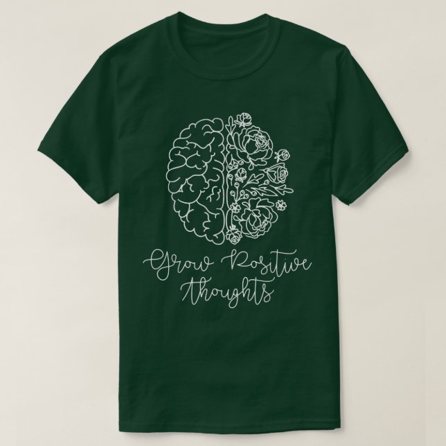 Camiseta Reflexiones positivas crecientes sobre cuestiones  (Diseño del anverso)