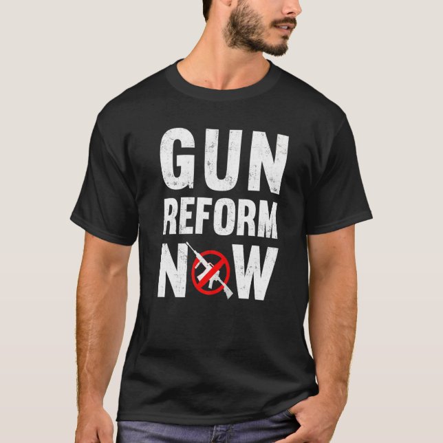 Camiseta Reforma de armas ahora contra la segunda enmienda  (Anverso)