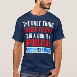 Camiseta Reforma de armas más fácil de comprar un republica