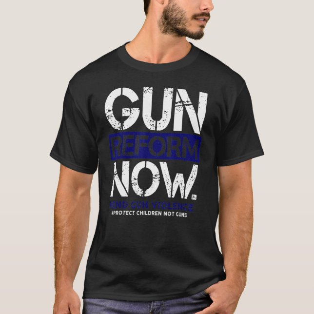 Camiseta Reforma de armas ya basta para acabar con la viole (Anverso)