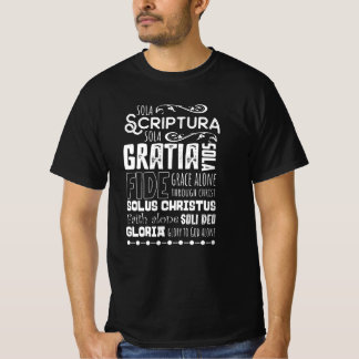 Camiseta Reforma protestante Sola Scriptura 5 Solas
