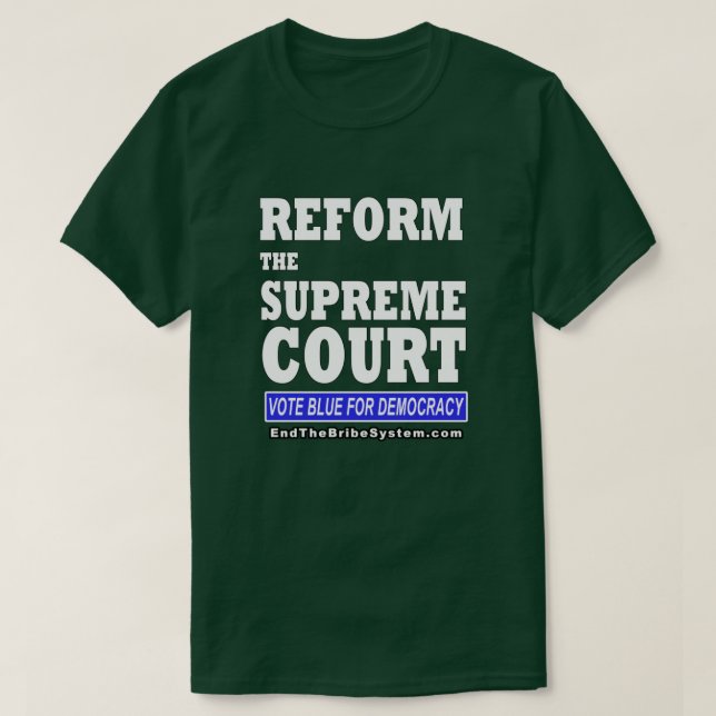 Camiseta Reformar el Tribunal Supremo (Diseño del anverso)