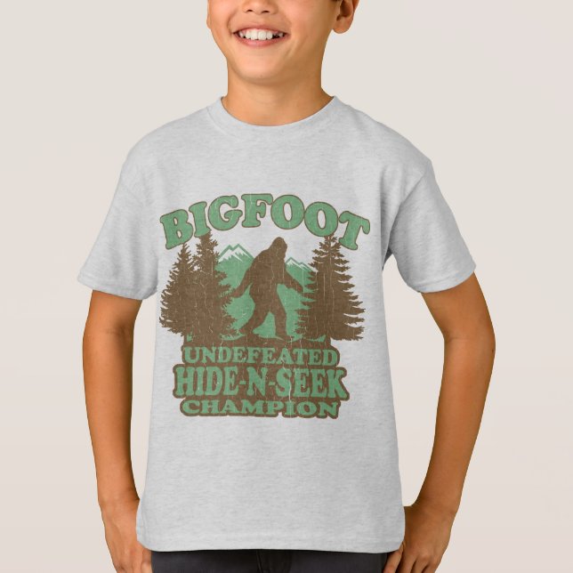Camiseta Refrán divertido de BIGFOOT (diseño apenado (Anverso)