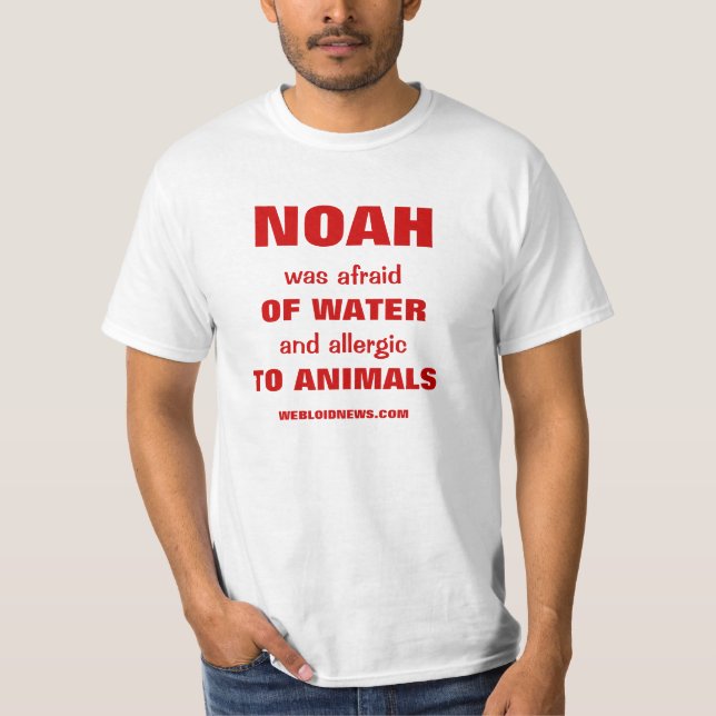 Camiseta Refrán divertido de la arca de Noah (Anverso)