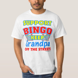 Camiseta Refrán divertido del abuelo del bingo de la ayuda