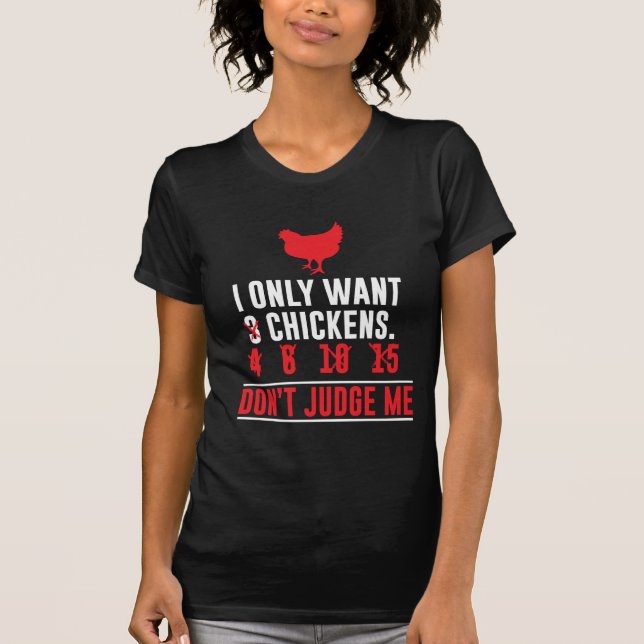 Camiseta Refranes divertidos del pollo - granjero del (Anverso)