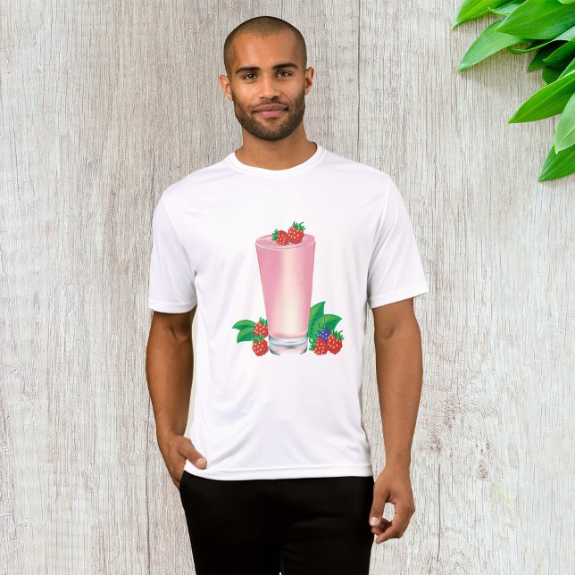 Camiseta Refrescante Berry Smoothie Bebida Rosa (Subido por el creador)