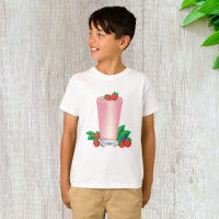 Refrescante Berry Smoothie Bebida Rosa