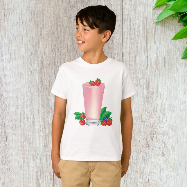 Camiseta Refrescante Berry Smoothie Bebida Rosa (Subido por el creador)