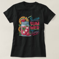 Camiseta refrescante de bebida de sandía de tiempo