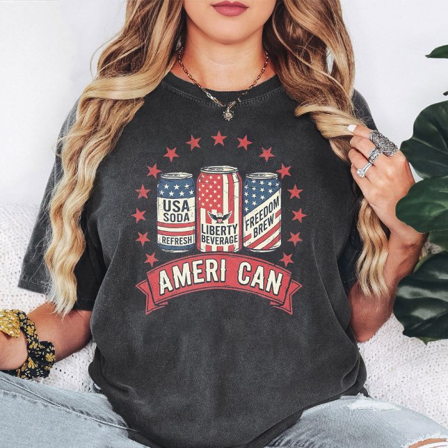 Camiseta Refresco Ameri Can Retro Usa Libertad Brew (Subido por el creador)