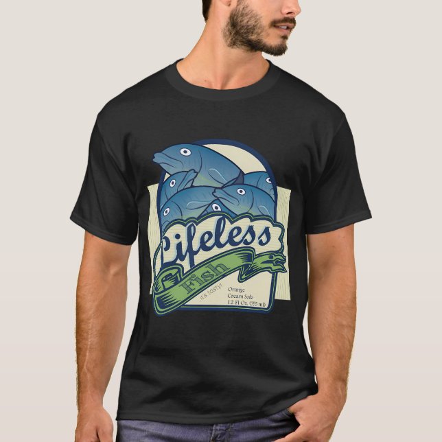 Camiseta Refresco de Naranja Pescado sin Vida (Anverso)