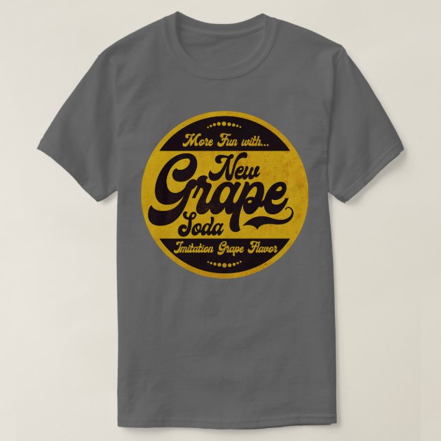Camiseta Refresco de sabor a uva vintage (Diseño del anverso)