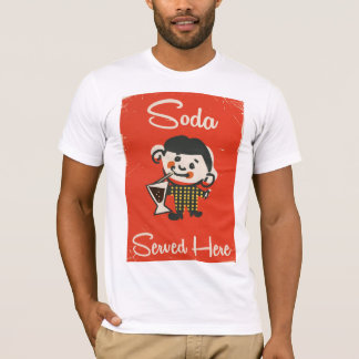 Camiseta Refresco servido aquí anuncio de bebidas vintage