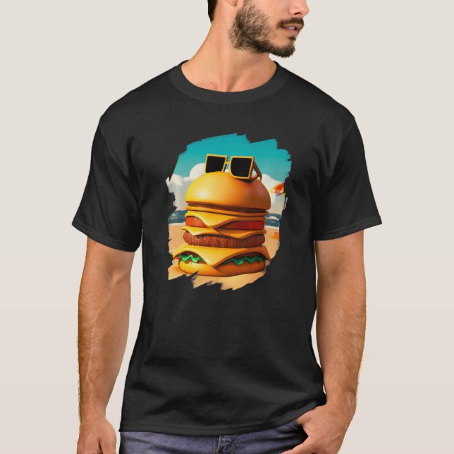 Camiseta Refrigeración por hamburguesa Guay en comida rápid (Anverso)