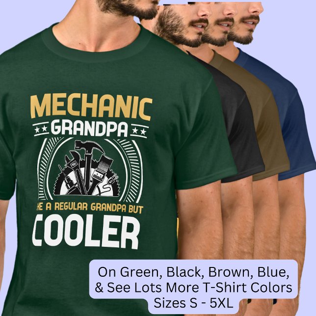 Camiseta Refrigerador de abuelo mecánico con herramientas (Subido por el creador)