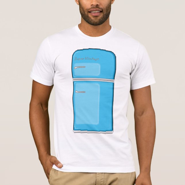 Camiseta Refrigerador estupendo del vintage (Anverso)