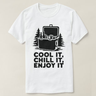 Camiseta Refrigerador rústico de camping con diseño de aven